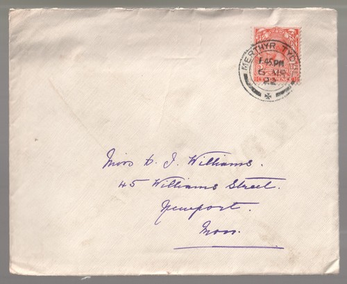 1922 kgv merthyr - merthyr, cover