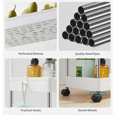 4-Tier Rolling Storage Cart