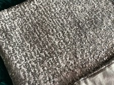 BEAUTIFUL SILVER SEQUIN BED/SOFA ETC THROW WITH VELVET BACKING 170 CM X 135 CM
