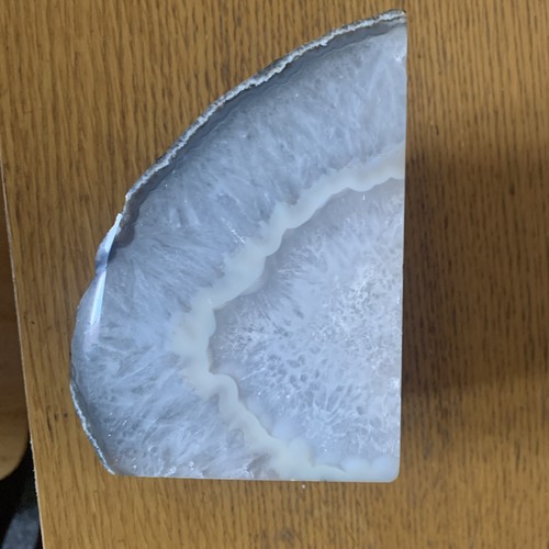 White agate geode - geode, crystal