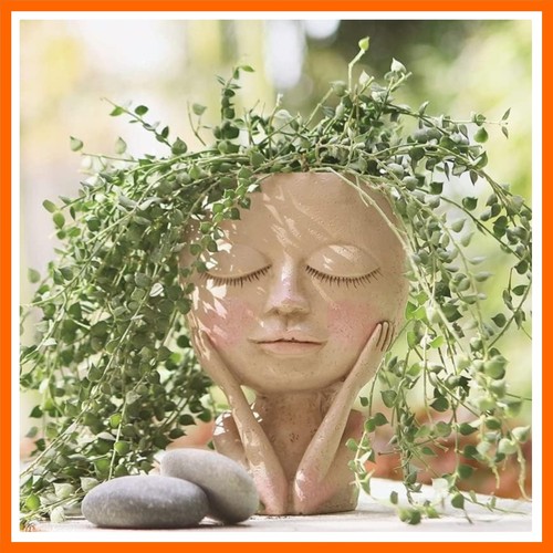 Face planter pot head - planter,