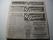 3 x Greyhound Owner 1990 newspaper Dog racing NGRC & flapping track news results