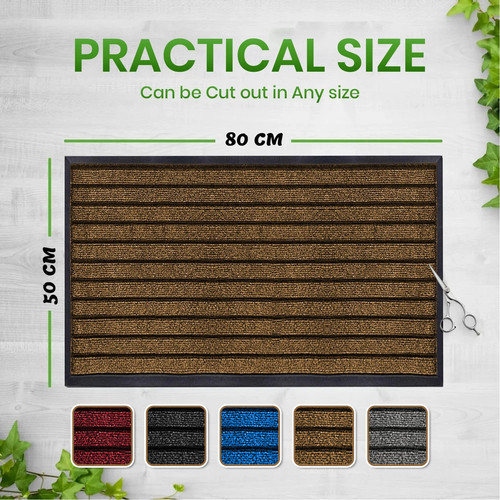 Rubber door mat 50x80 - rubber,
