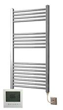 Manissa Chrome Electric Heated Towel Rail With Timer/Room thermostat Radiator