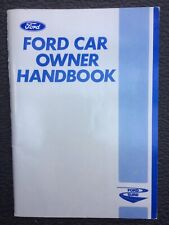 1981 Ford U.K. Car Owner Handbook DOM 182