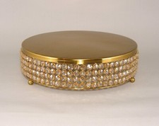 Cake Stand 14"D 4"Hi GOLD