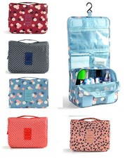 Toiletry Makeup Bag Multi-function Folded Wash Travel Carry Large Hanging Zipper