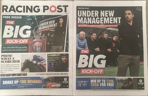 The big kick - off, racing