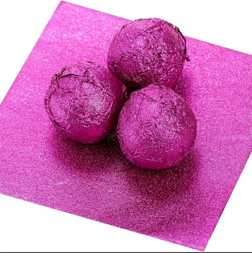100 pink square foil - 100, x