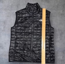 Mens Black The North Face Thermoball Padded Gilet Jacket - Size Large (L) S643
