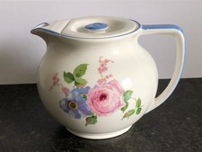 STUNNING VINTAGE SHELLEY PORCELAIN ART DECO HAND PAINTED FLORAL DECORATED TEAPOT