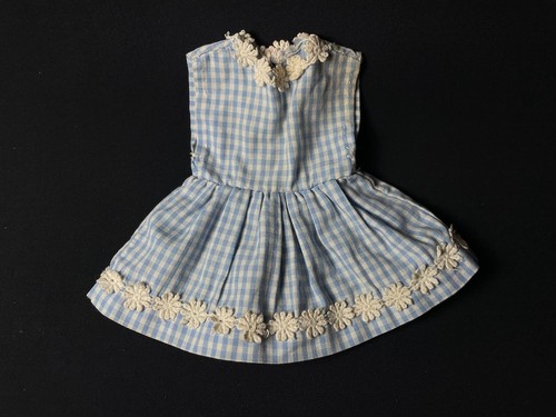 Vintage 1960s blue - , gingham
