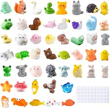 50 Pcs Mini Resin Animals, 50