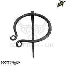 Highland Scottish Wrought Iron Cloak Pin Penannular Brooch - Kilt Pin & Brooches