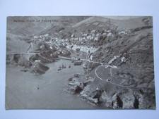 Aerial View of Polperro Cornwall Vintage Postcard L3