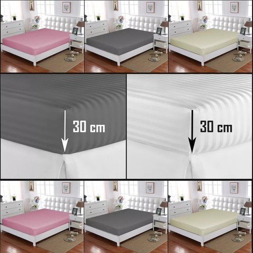 White satin stripe fitted - white,
