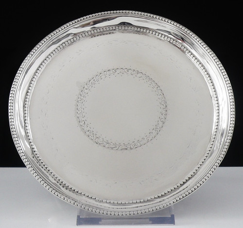 Sterling silver card tray - silver,
