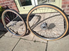 vintage cycle wheels 26 x 1 3/8 dunlop rims rod brakes only