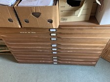 5ft X 3 Ft 9 Drawer Wooden Map Drawers