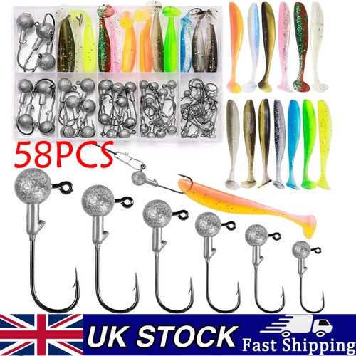 58pcs lure drop - shot, jig