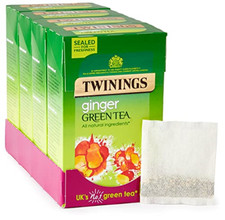 Twinings Ginger Green Tea 80 Tea Bags Multipack of 4 x 20 Tea Bags
