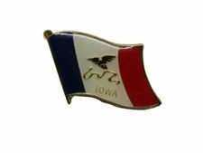 State of Iowa IA Flag Bike