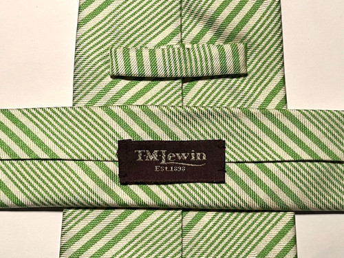 Lewin silk tie green - m,