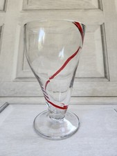 1 Source red swirl glass wonky