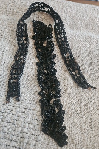 Victorian antique edging dress - antique,