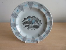SUPERB WEDGWOOD 7" PLATE TRAVEL DESIGN BY ERIC RAVILIOUS