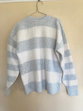 Jumper / Pullover. George at Asda. High Round Neck. Grey White