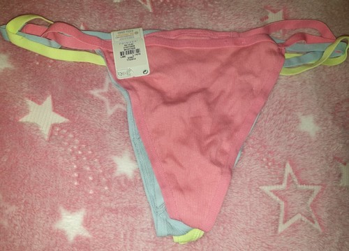 3pk thong yellow pink blue - 3pk,