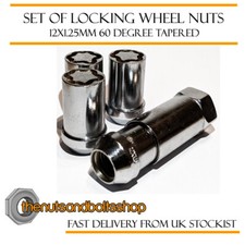 Tuner Locking Wheel Nuts 12x1.25 Bolts Tapered For Nissan Presage [Mk1] 98-03
