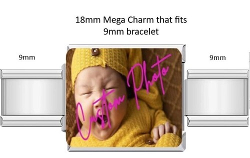 18mm italian photo charm - photo,
