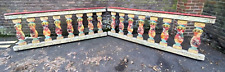 Two Vintage ORIGINAL Fairground Funfair Waltzer Balustrades Panels 1940/50's