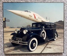1990s British Airways Concorde/Chrysler De Luxe Eight wall poster/print/plaque