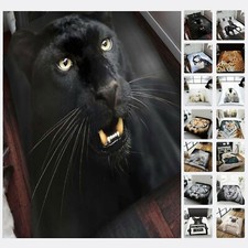  Animal Print Skin Throw Soft Warm Faux Fur Fleece Sofa Bed Blanket King Double 