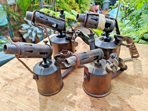 Vintage brass paraffin - ,