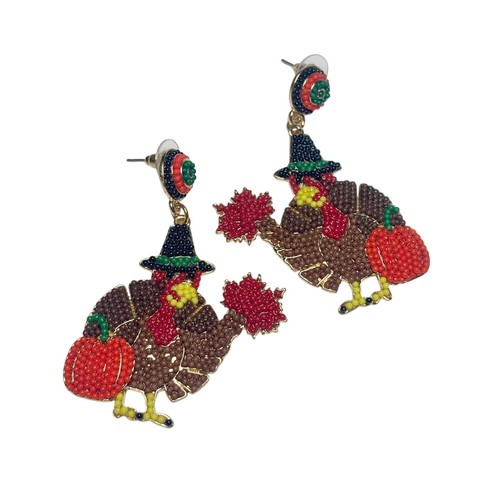 Beaded thanksgiving turkey - beaded,