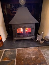 Yeoman County Stove Glass