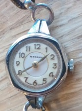Nice Vintage Medana Swiss Made Ladies ? Wrist Watch Silver Tone