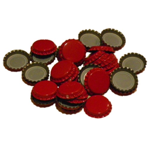 Crown caps red beer - caps,