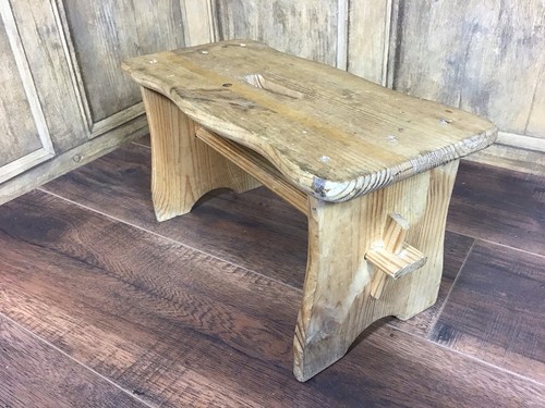 Vintage rustic pine - vintage, stool