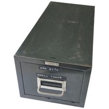 Vintage Metal Industrial Card