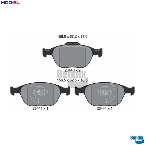 Brake pad set disc - pad,