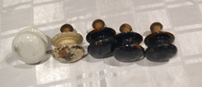 5 x Antique Wooden Drawer Door Knobs. Victorian handles pulls