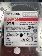 Toshiba L200 HDWL120UZSVA 2TB 2.5”Hard Drive NEW SEALED