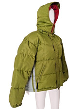 Puffer Jacket Olive Green/Red