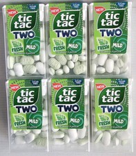 TIC TAC TWO SPEARMINT FLAVOUR. SUGARFREE.6 PACKS.6x38.5g.BB 05/08/2026.