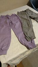 2 pairs of girls trousers suit age 5/6 john banner and h and m.